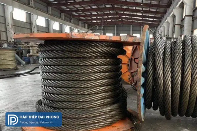 Cáp thép D34 (6X36 IWRC) nhập khẩu chính hãng - Giá tốt nhất chỉ có tại Cáp thép Đại Phong