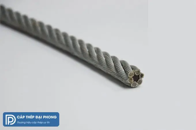 Cáp thép phi 8 lõi đay (6x12 FC 7.5)